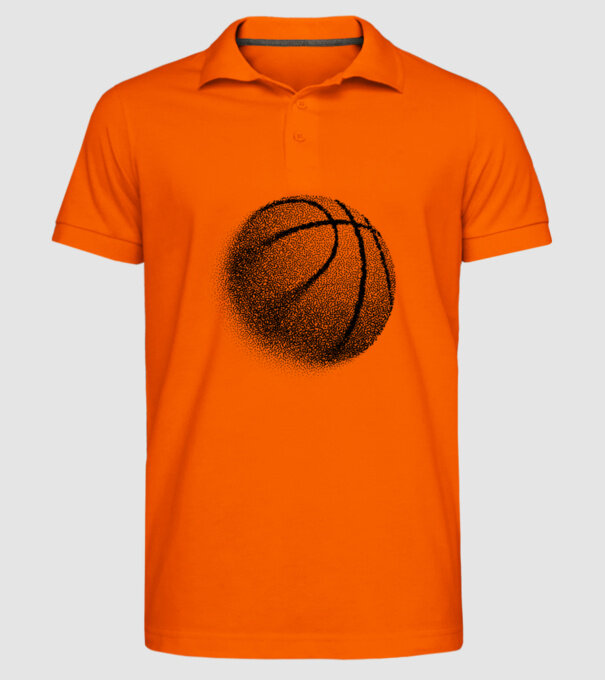 Basketball model portocaliu pe tricou