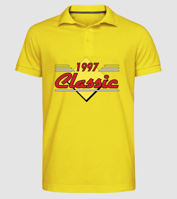 Classic - 1997 model galben pe tricou