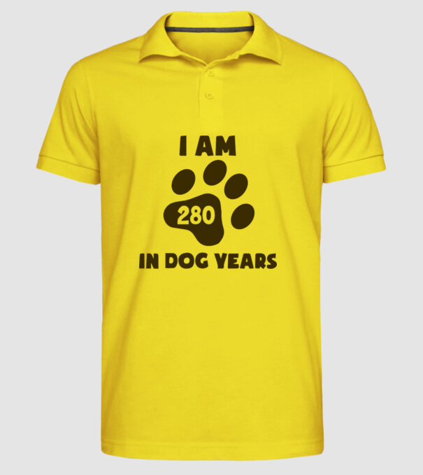 Dog Year - 280 model galben pe tricou