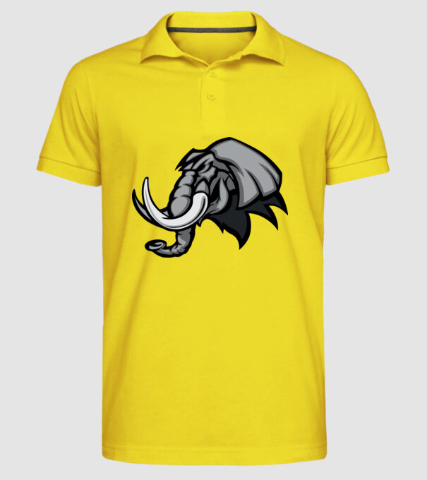 Elephant model galben pe tricou