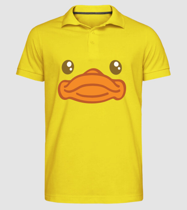 Rață carnaval model galben pe tricou