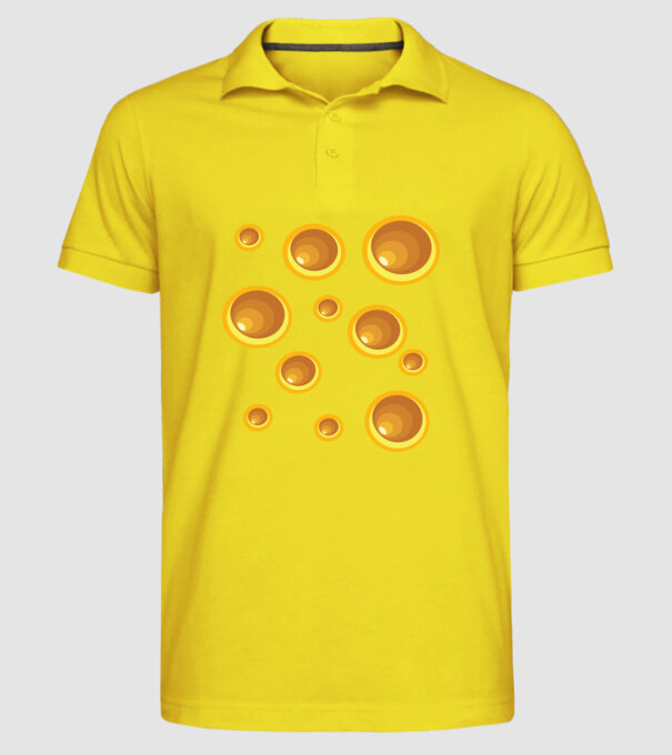 Cașcaval carnaval model galben pe tricou