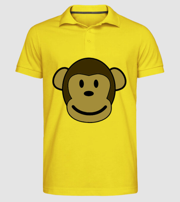 Maimuță model galben pe tricou