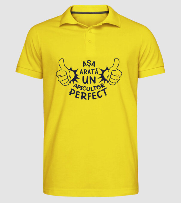 Așa arată un APICULTOR perfect model galben pe tricou