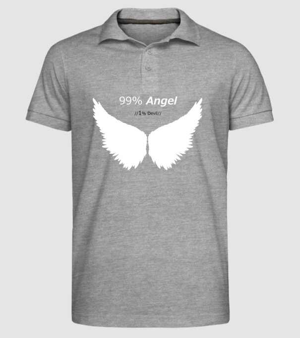Angel model gri pe tricou