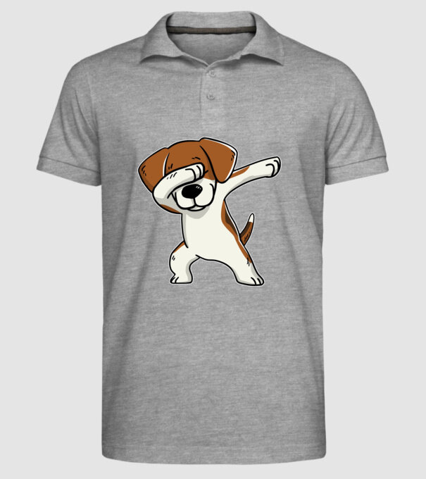 Beagle DAB model gri pe tricou