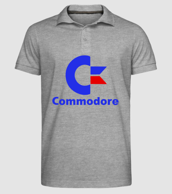 commodore 64 model gri pe tricou