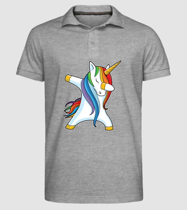DAB Unicorn 2 model gri pe tricou
