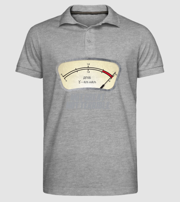 Dosimeter model gri pe tricou