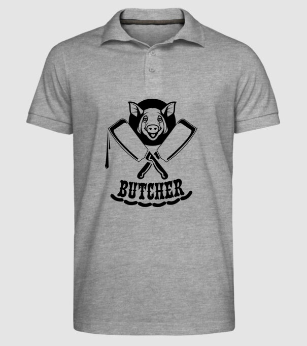 Măcelar model gri pe tricou