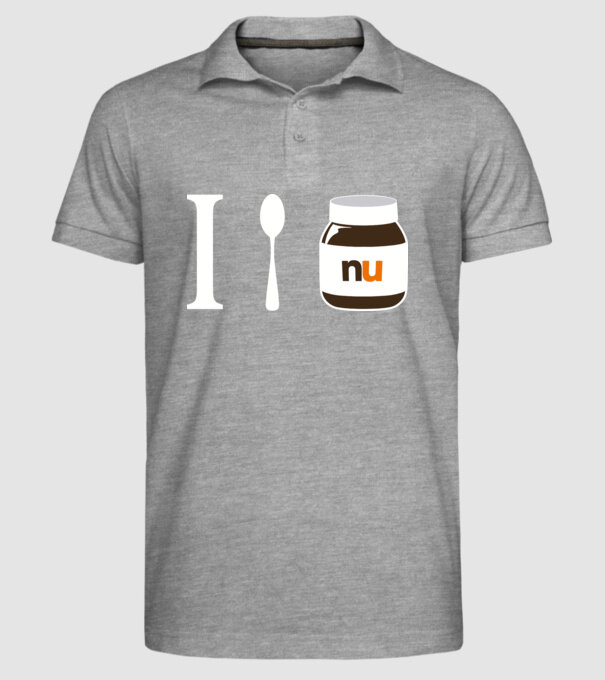 i love nutella model gri pe tricou