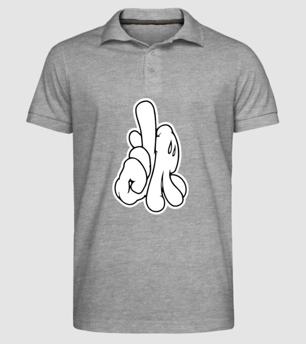 Mâinile lui Mickey model gri pe tricou