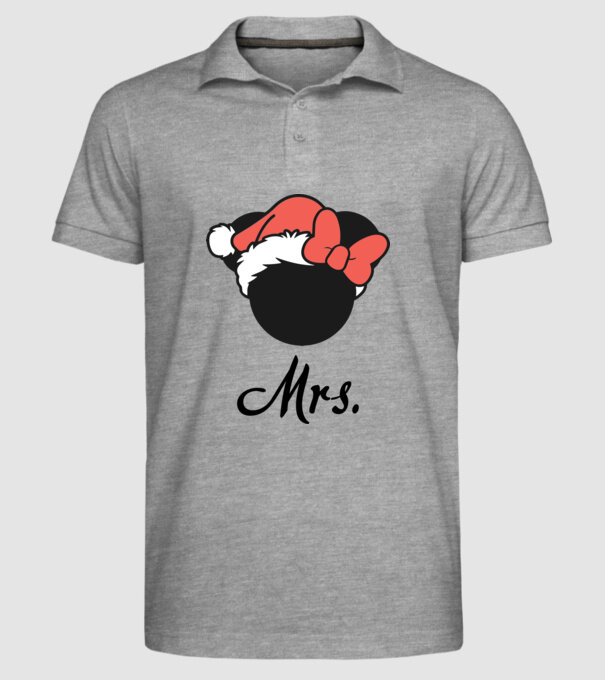 mrs christmas model gri pe tricou