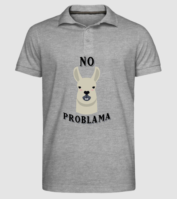No problama model gri pe tricou
