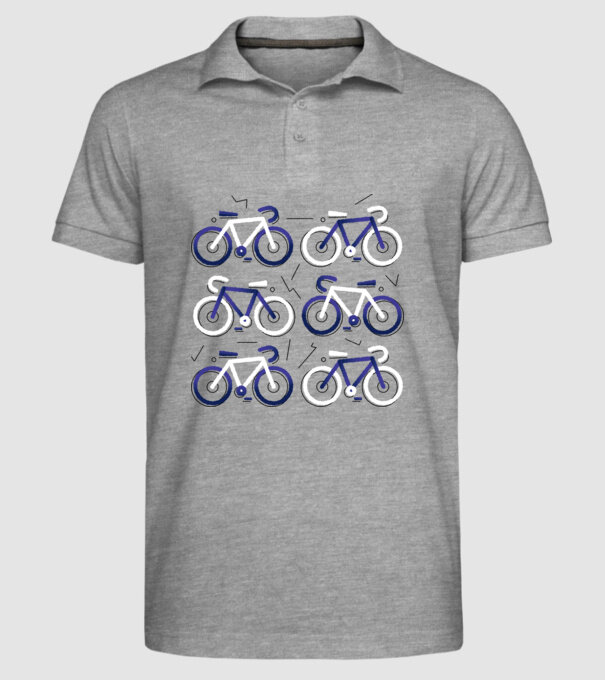 Bikes model gri pe tricou
