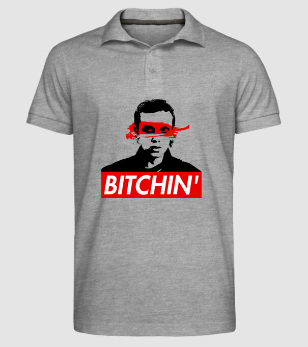 bitchin eleven model gri pe tricou