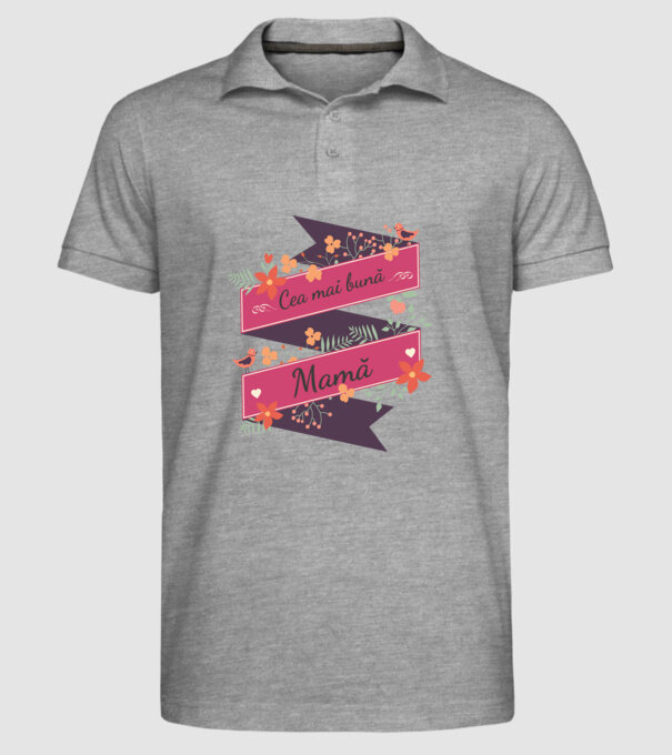 cea mai bună mamă model gri pe tricou