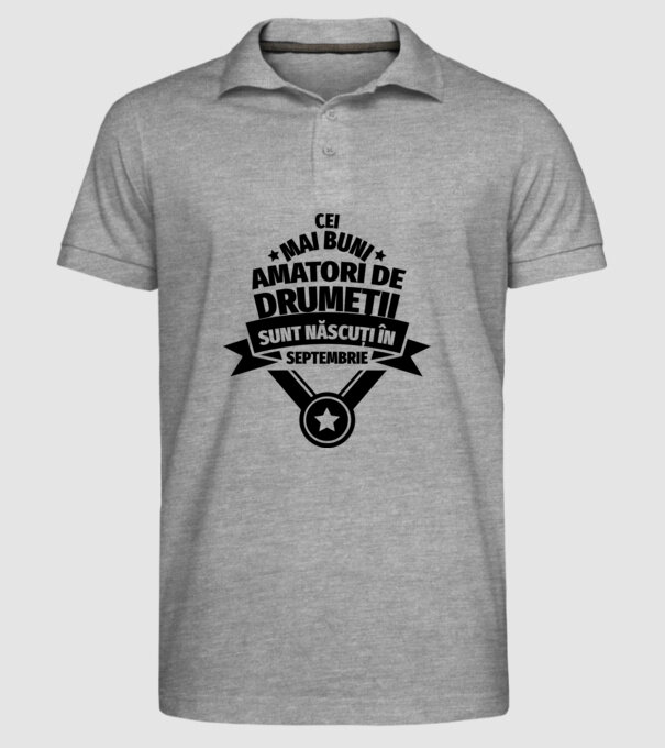 Cei mai buni amatori de drumeții sunt născuți în Septembrie model gri pe tricou