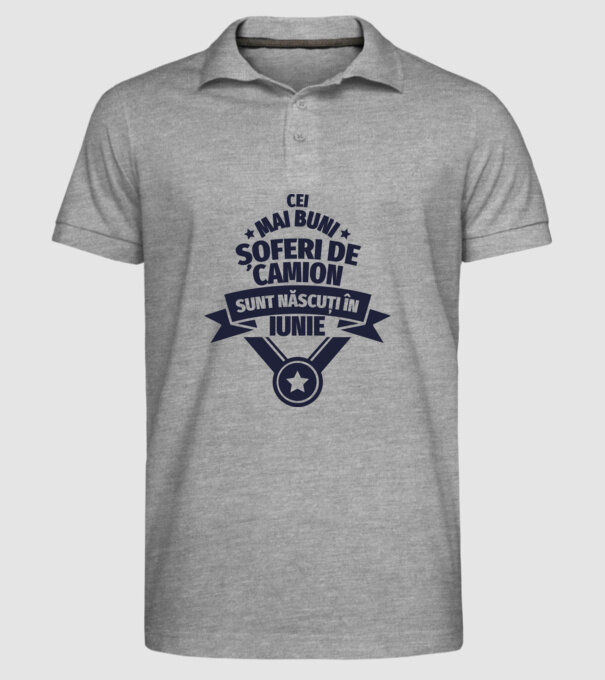 Cei mai buni șoferi de camion sunt născuți în Iunie model gri pe tricou