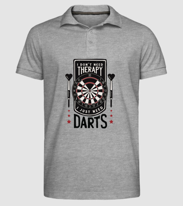 Darts Therapy model gri pe tricou