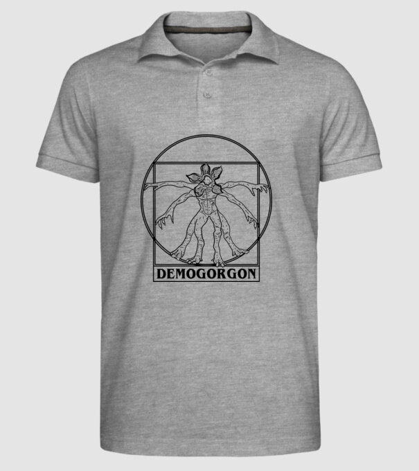 demogorgon da vinci model gri pe tricou