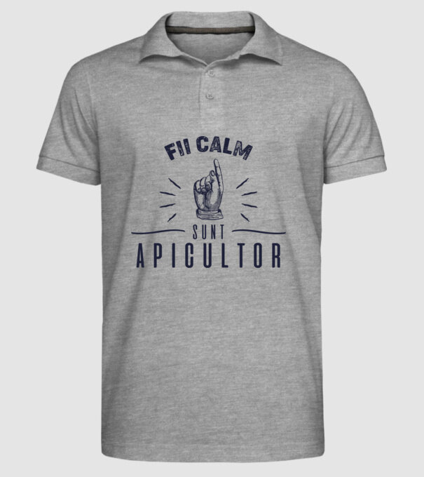 Fii calm.... sunt apicultor model gri pe tricou