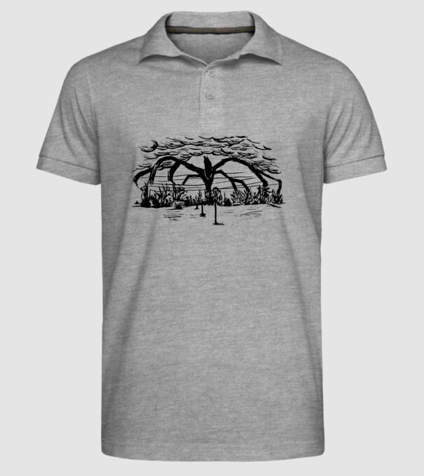 mind flayer drawing stranger things model gri pe tricou