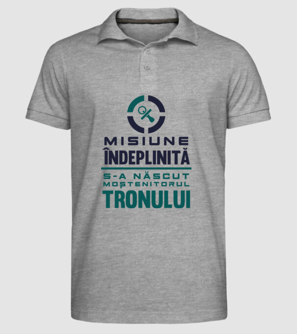 Misiune îndeplinită model gri pe tricou
