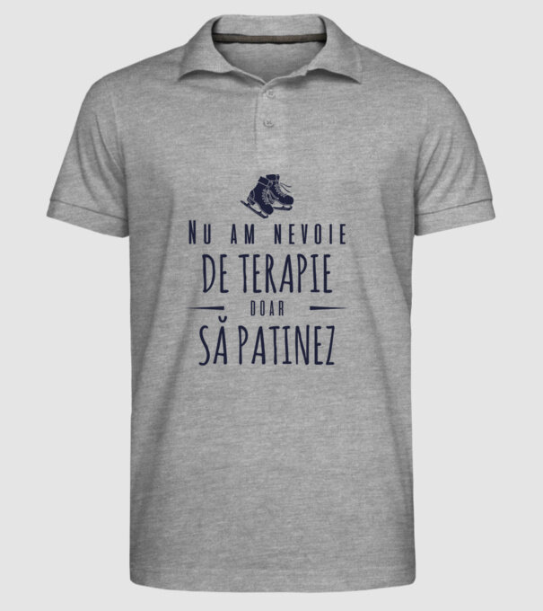 nu am nevoie de terapie doar să patinez model gri pe tricou