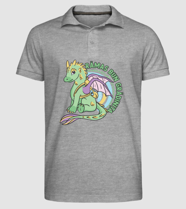 Rămas bun grădiniță model gri pe tricou