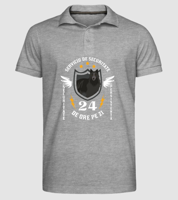 serviciu de securitate - securitate - persistență - 24 de ore pe zi model gri pe tricou