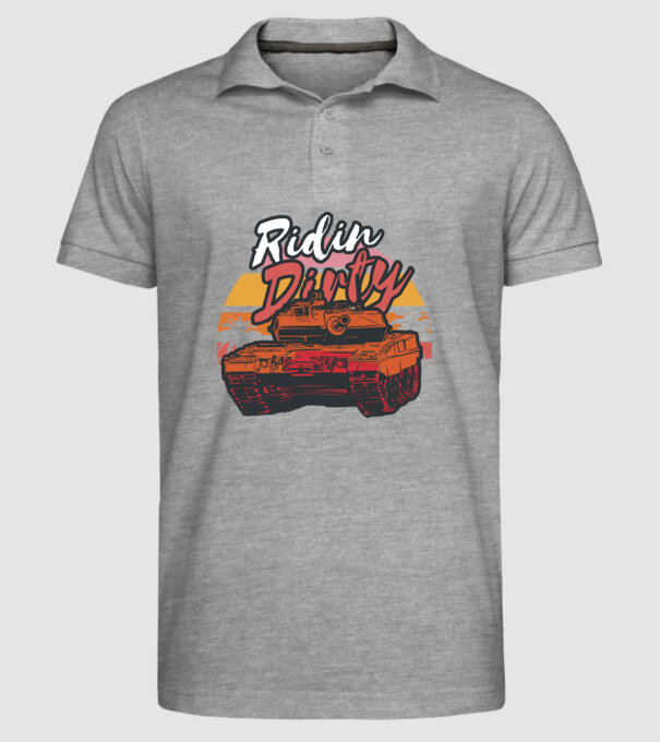 Tancuri model gri pe tricou