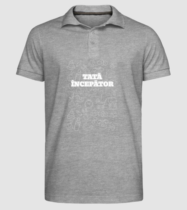 Tată începător model gri pe tricou
