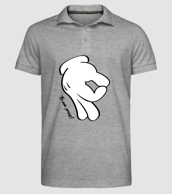 Te-am prins model gri pe tricou