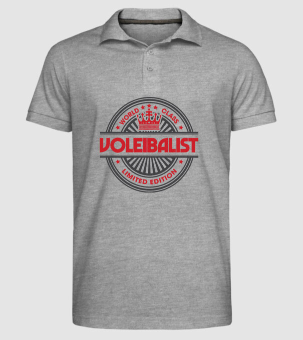 voleibalist model gri pe tricou