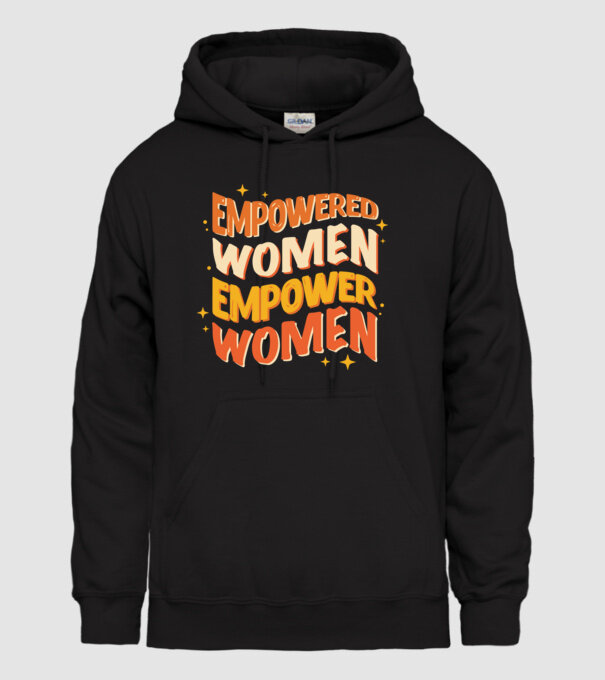 Empowered women empower women model negru pe tricou