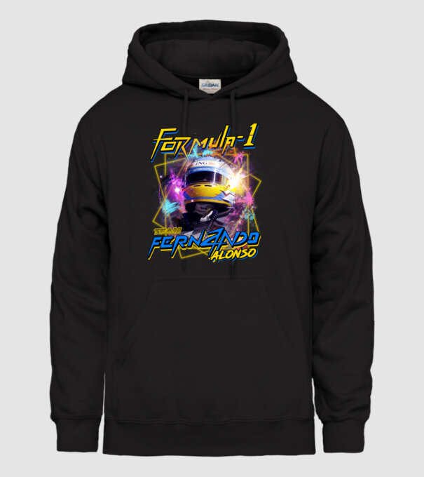 FORMULA 1 ALONSO model negru pe tricou