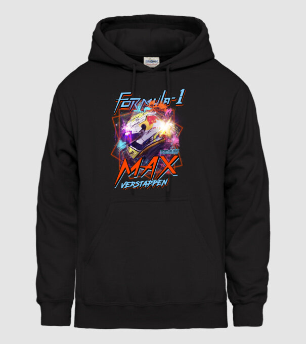 FORMULA 1 VERSTAPPEN model negru pe tricou