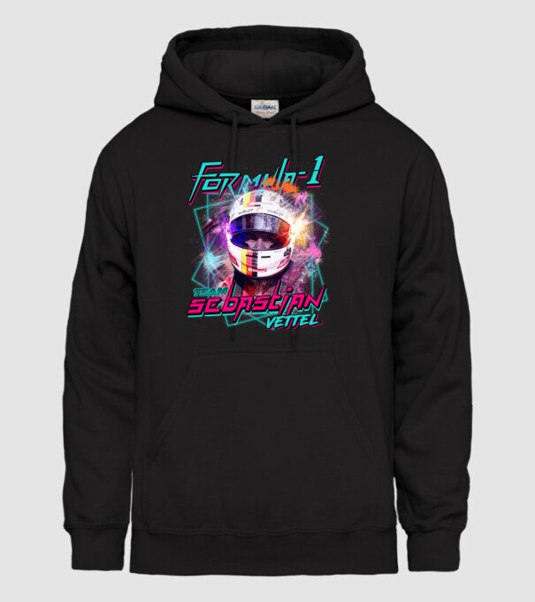 FORMULA 1 VETTEL model negru pe tricou