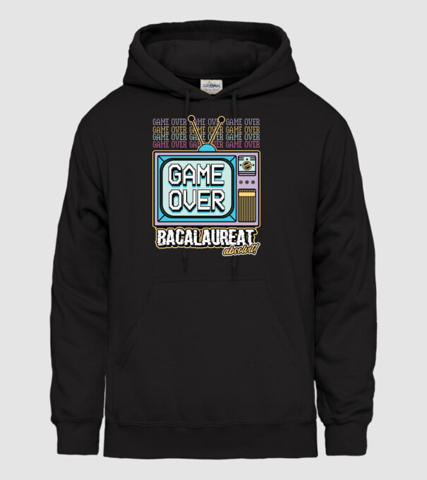 Absolvire retro bacalaureat model negru pe tricou