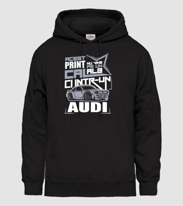 Acest prinț nu vine pe un cal alb, ci într-un Audi model negru pe tricou
