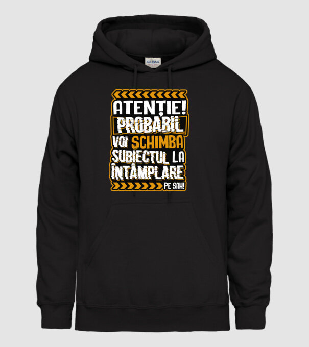 Atenție, probabil voi schimba subiectul la întâmplare pe șah model negru pe tricou
