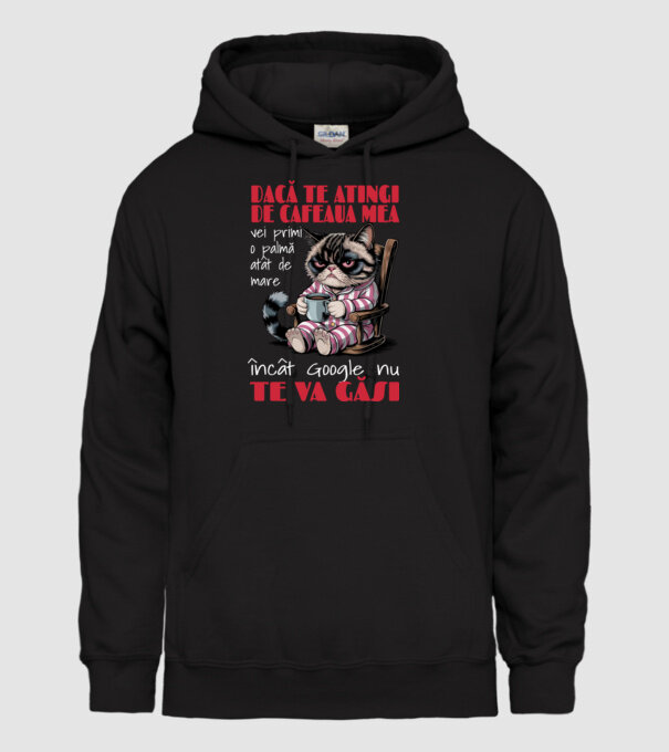 atinge cafeaua mea și nici măcar Google nu te va găsi Negru model negru pe tricou