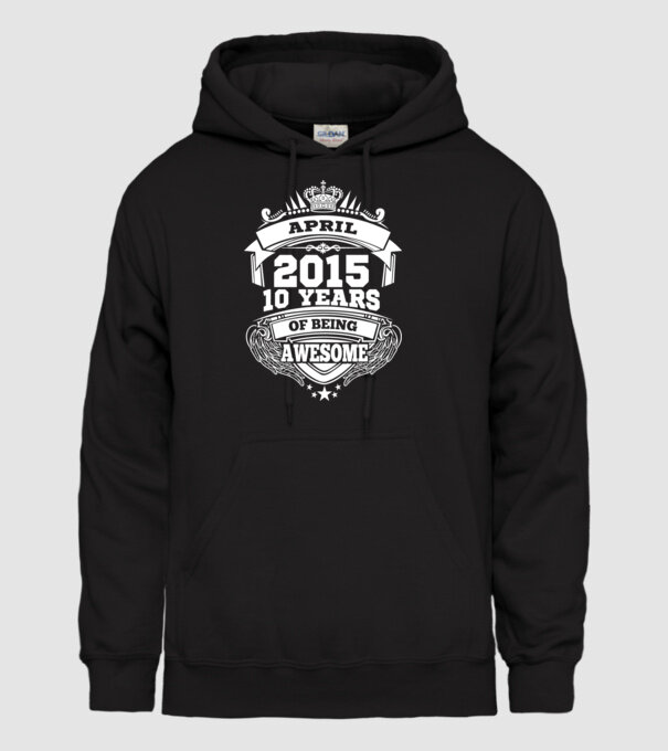 Awesome being of april 2015 model negru pe tricou