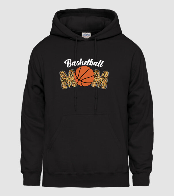 Basketball Mom model negru pe tricou