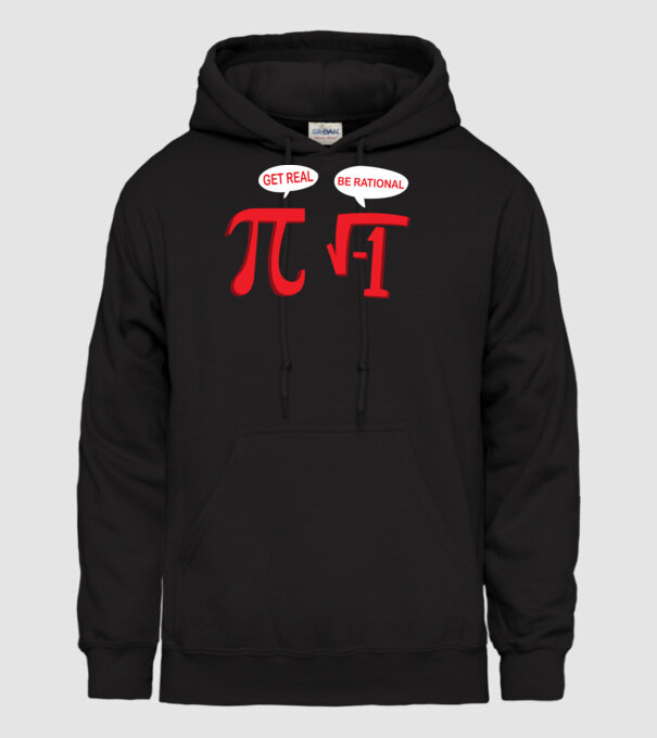 Be rational PI model negru pe tricou