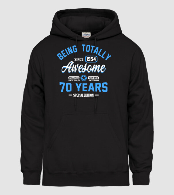 Being totally awesome 70 model negru pe tricou