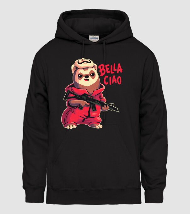 bella ciao rebel model negru pe tricou