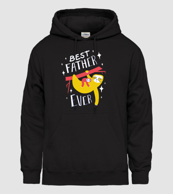 Best father model negru pe tricou