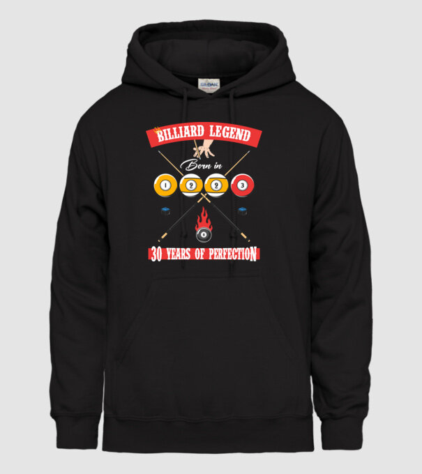 Billiard legend born in 1993 model negru pe tricou